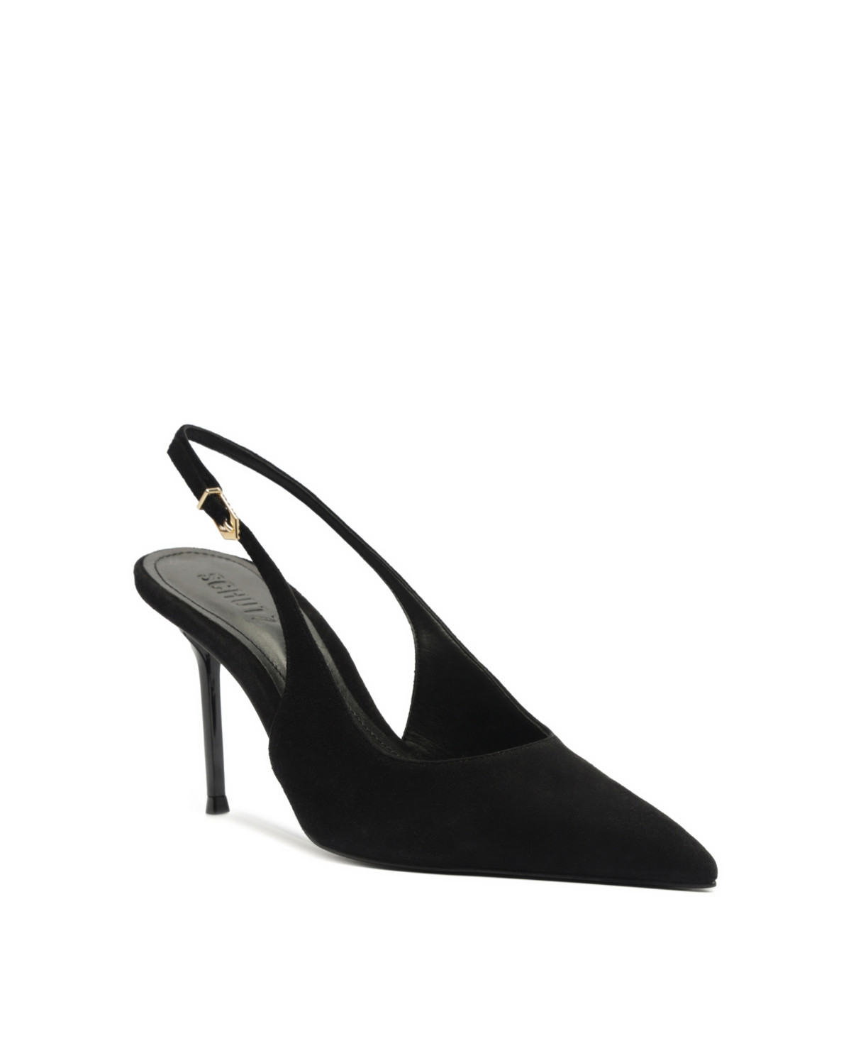 Schutz Women's Alicia Slingback Pointy Toe Pumps - Black | Macy's