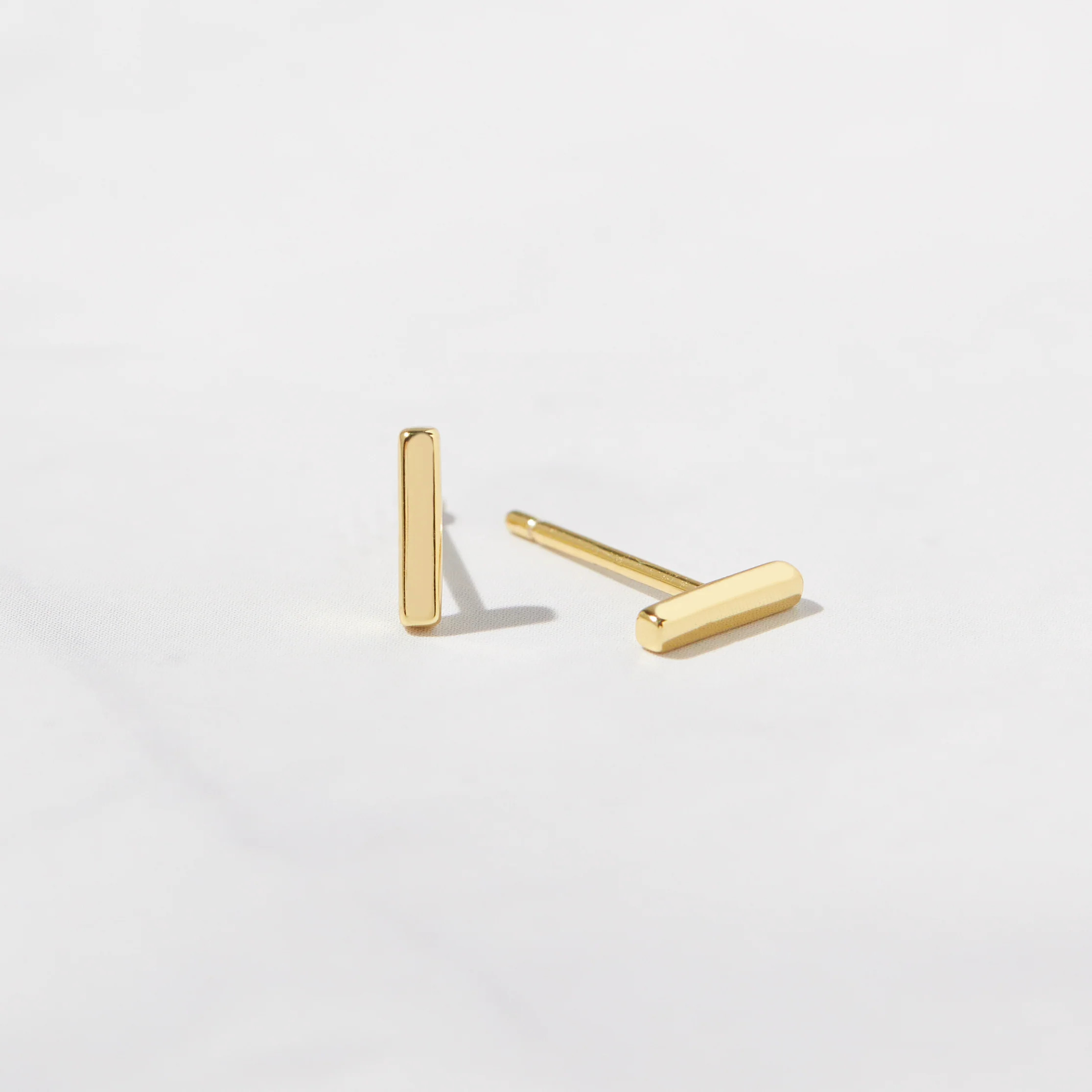 Plain Bar Studs | Sami Jewels
