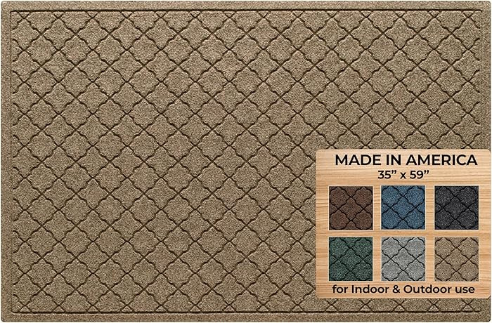 WaterHog Doorway Mat 3' x 5' Cordova Collection Khaki/Camel | Amazon (US)