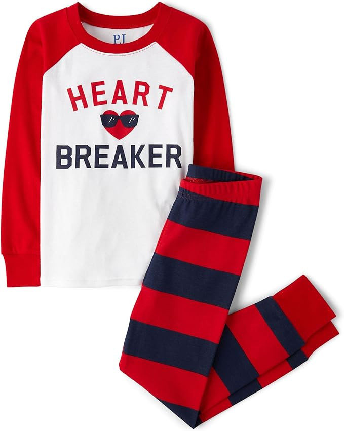 The Children's Place boys 100% Cotton Long Sleeve Top and Pants,2 Piece Pajama Set | Amazon (US)