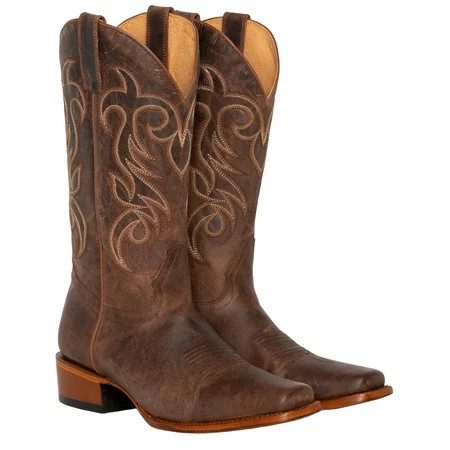 Shyanne Women s Darby Western Boot Square Toe Brown 9 1/2 M US | Walmart (US)