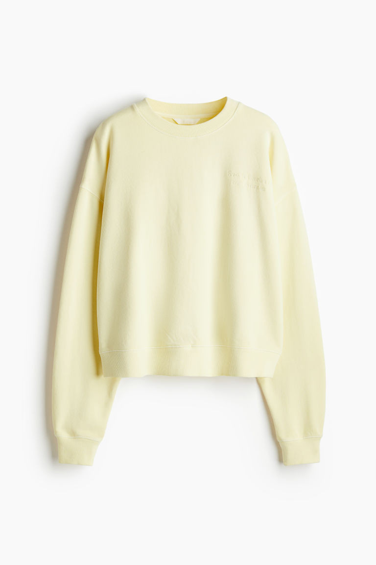 Sweatshirt with Text Motif | H&M (US + CA)