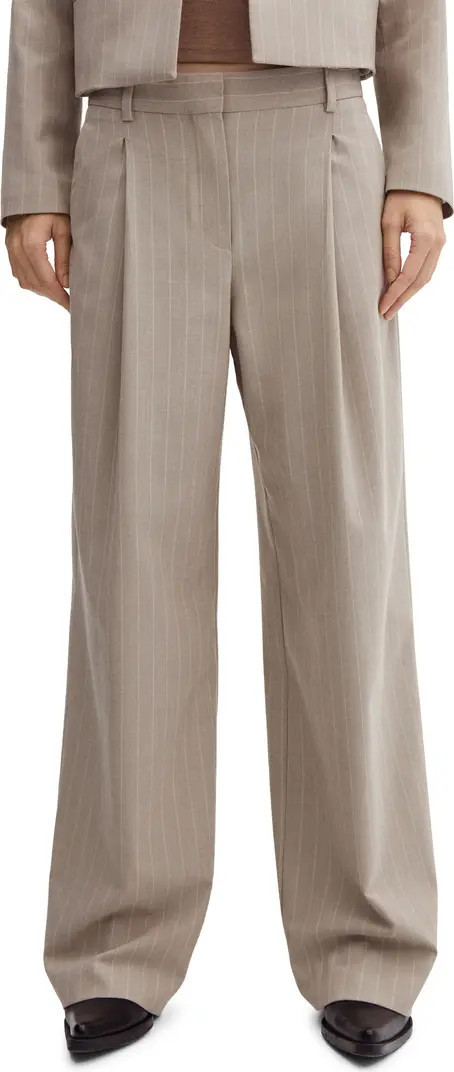 Pinstripe Wide Leg Suit Pants | Nordstrom