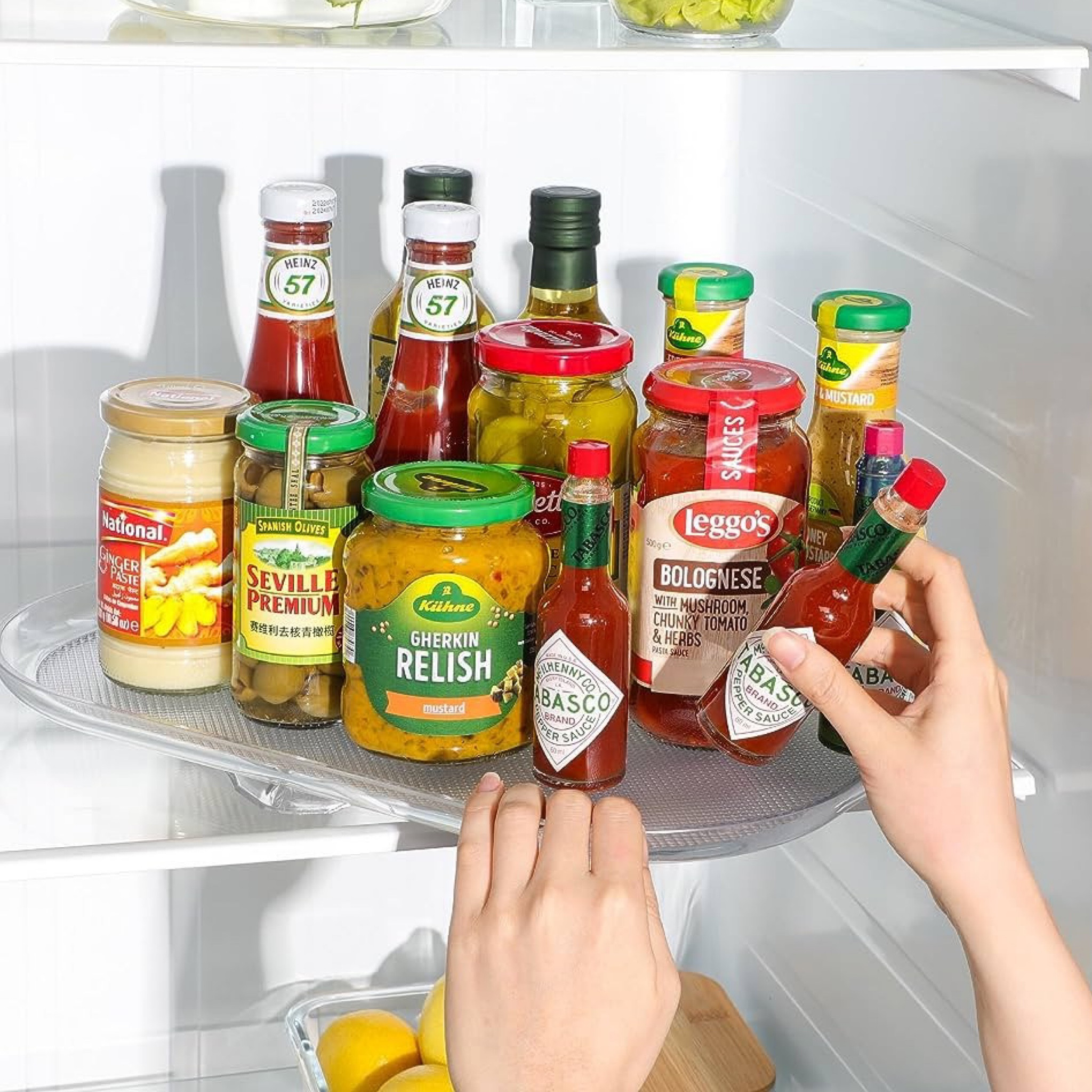 Kitchen refrigerator lazy Susan! 

#LTKhome #LTKunder50 #LTKfamily