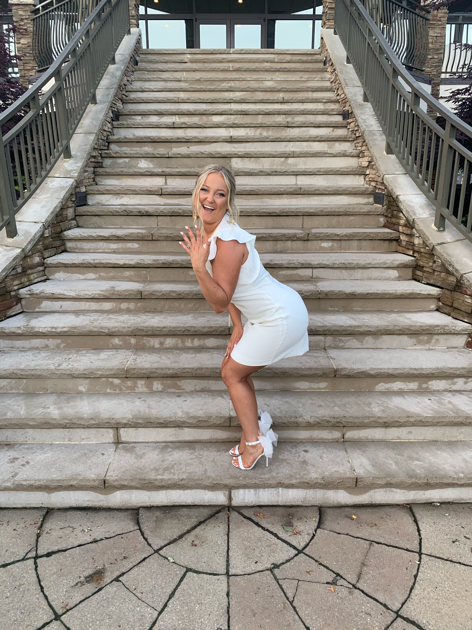 Rehearsal dinner outfit- white dress for bride inspo bridal shower option 

#LTKunder100 #LTKshoecrush #LTKwedding