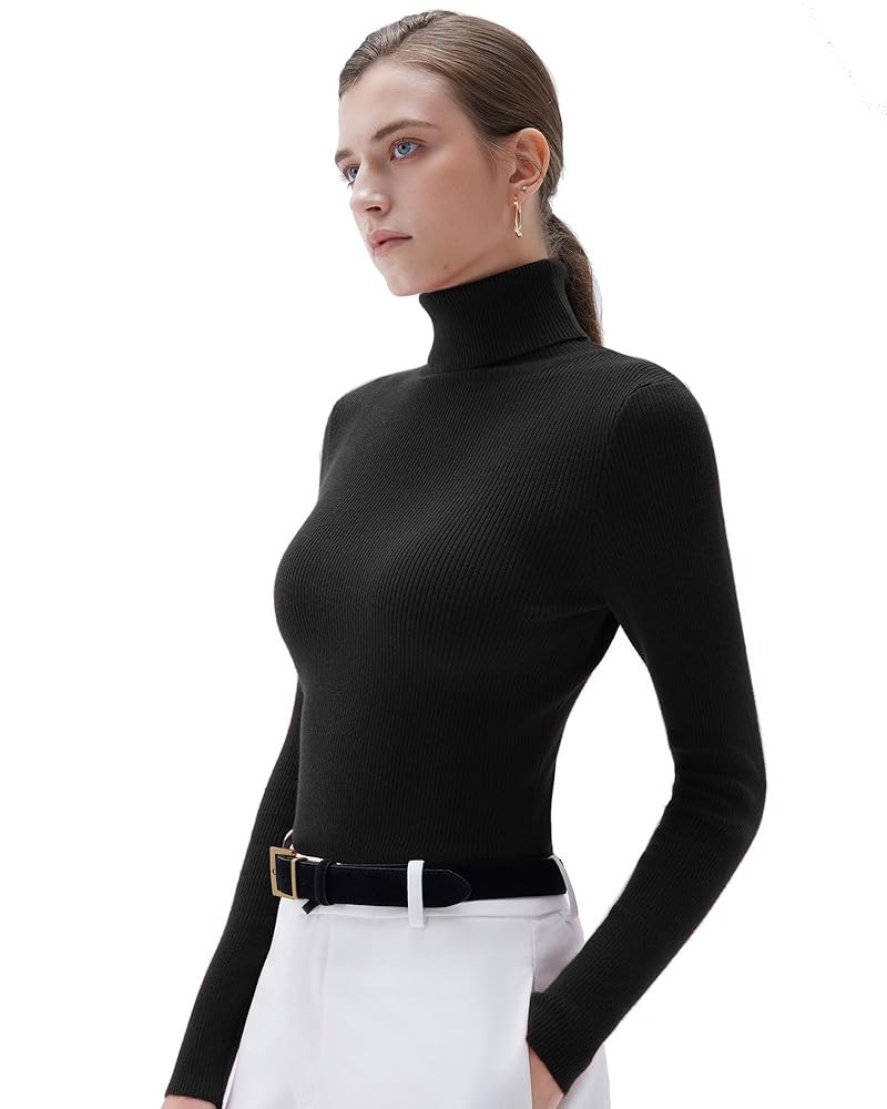 SUUKSESS Women Turtleneck Cashmere Sweater Long Sleeve Shirts Fall Basic Thermal Tops Winter Clot... | Amazon (US)