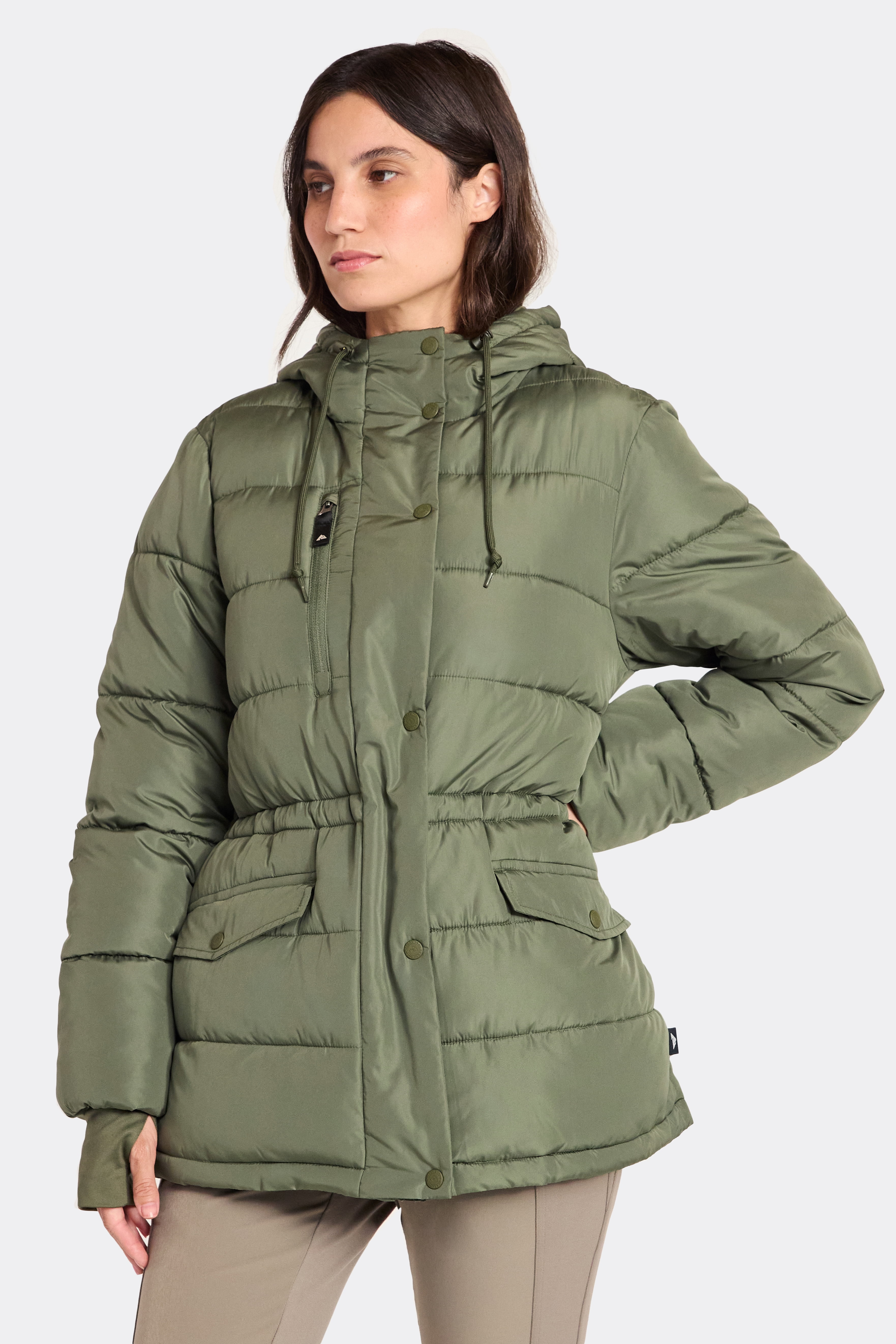 Ozark Trail Women's and Women's Plus Mid Length Puffer Coat, Sizes XS-2X | Walmart (US)