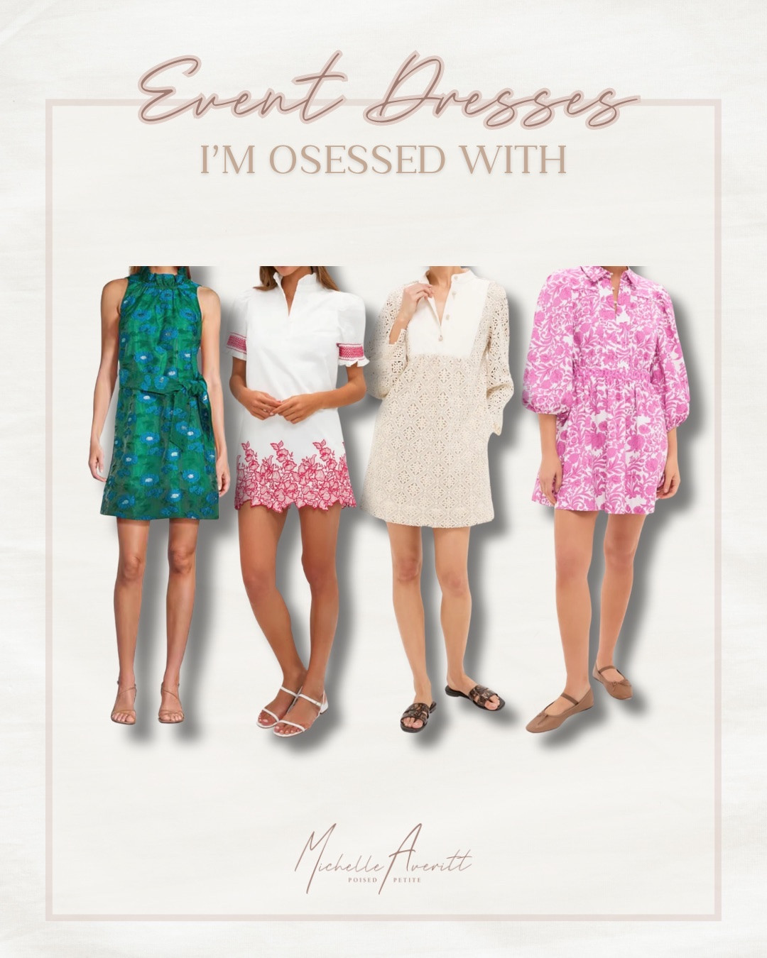 Colorful, above-the-knee dresses are my summer event go-to. The right silhouette does all the work, bringing shape and an effortlessly put-together feel in seconds. It’s all about choosing cuts that feel light, flattering, and easy to move in while still making a statement.

From bold prints to bright solids, shorter hemlines keep things fresh for warm-weather dressing and instantly elevate any event look.

event outfit idea, summer dresses, fashion over 40

#LTKOver40 #LTKPetite #LTKSeasonal
