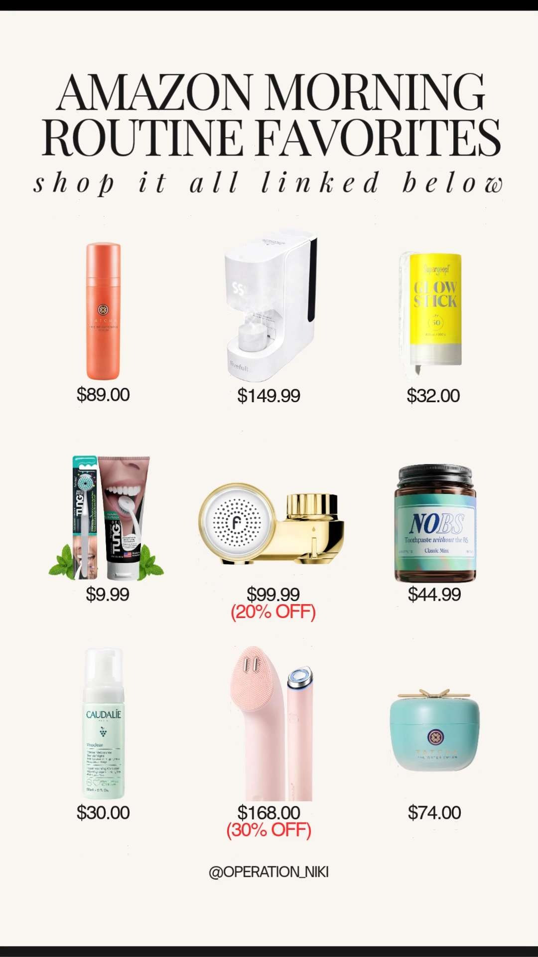 Amazon Prime Day is right around the corner, making it the perfect time to prep your cart and elevate your morning reset. ☀️ Locking in a solid self-care and wellness routine sets the absolute best tone for a productive day.



Shop these morning routine favorites linked below! 🛍️



Follow for more @OPERATION_NIKI on IG, TikTok, & Facebook



#AmazonFinds #PrimeDay #MorningRoutine #OperationNiki #SelfCareReset #SkincareStaples #AmazonBeauty #MorningReset #WishlistPrep #HealthyHabits 

 #LTKmorningroutine #LTKselfcare #LTKBeauty