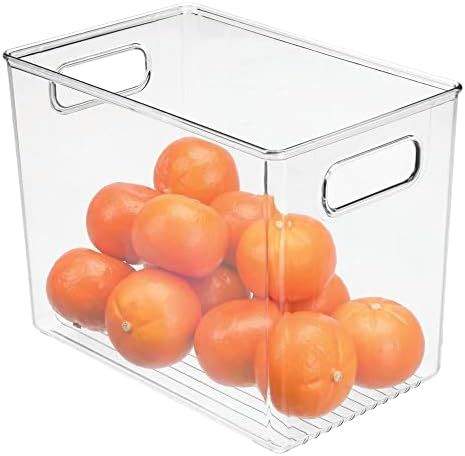 Amazon.com: mDesign Plastic Deep Food Storage Organization Container Bin w/Handles, for Kitchen, ... | Amazon (US)