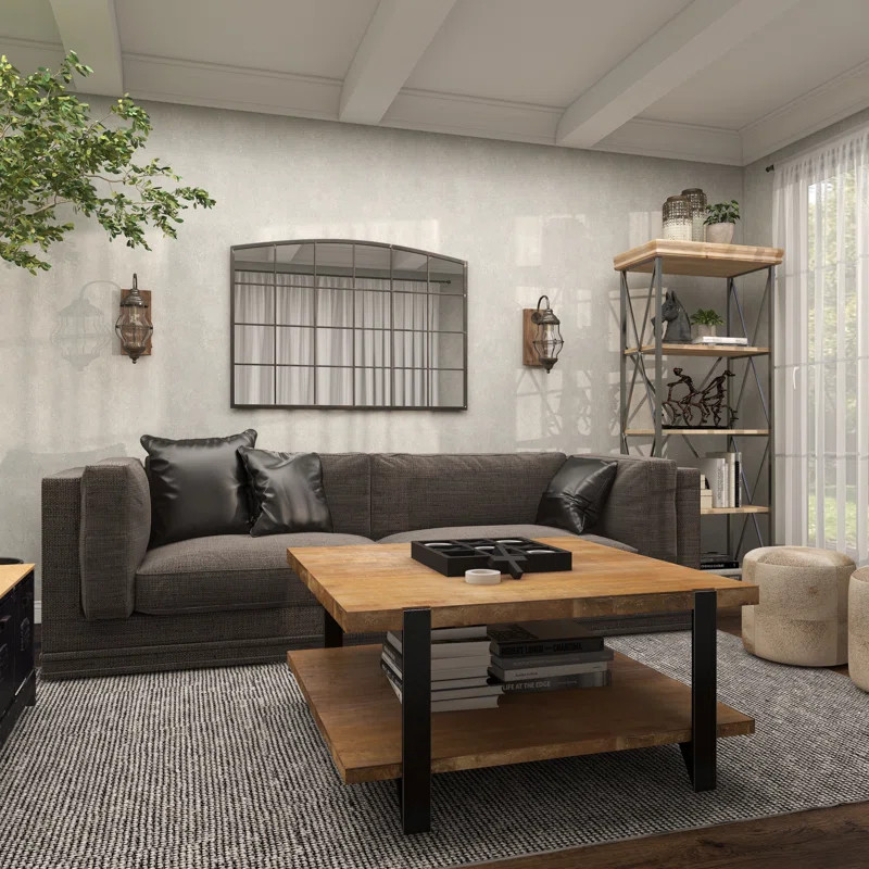 Laurel Foundry Modern Farmhouse® Glass Window Pane Inspired Room Wall Mirror & Reviews | Wayfair | Wayfair North America