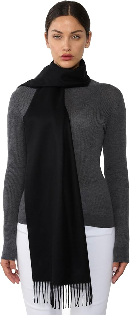 JENNIE LIU Women's 100% Pure Cashmere Scarf for Women | Amazon (US)