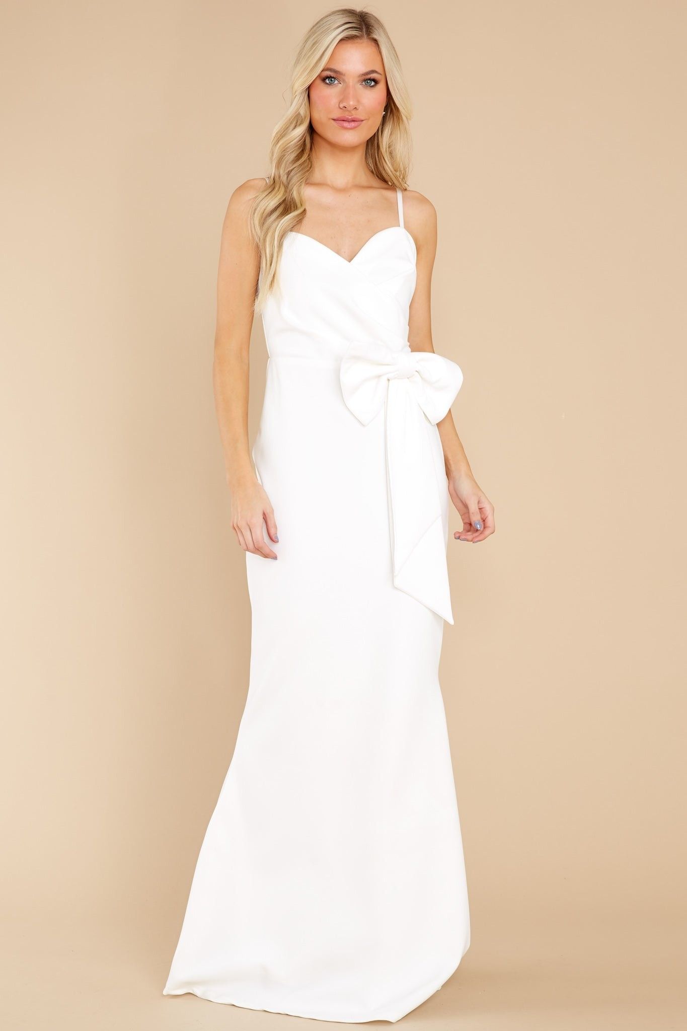 The Perfect Choice White Maxi Dress- White Maxi Dress | Red Dress 