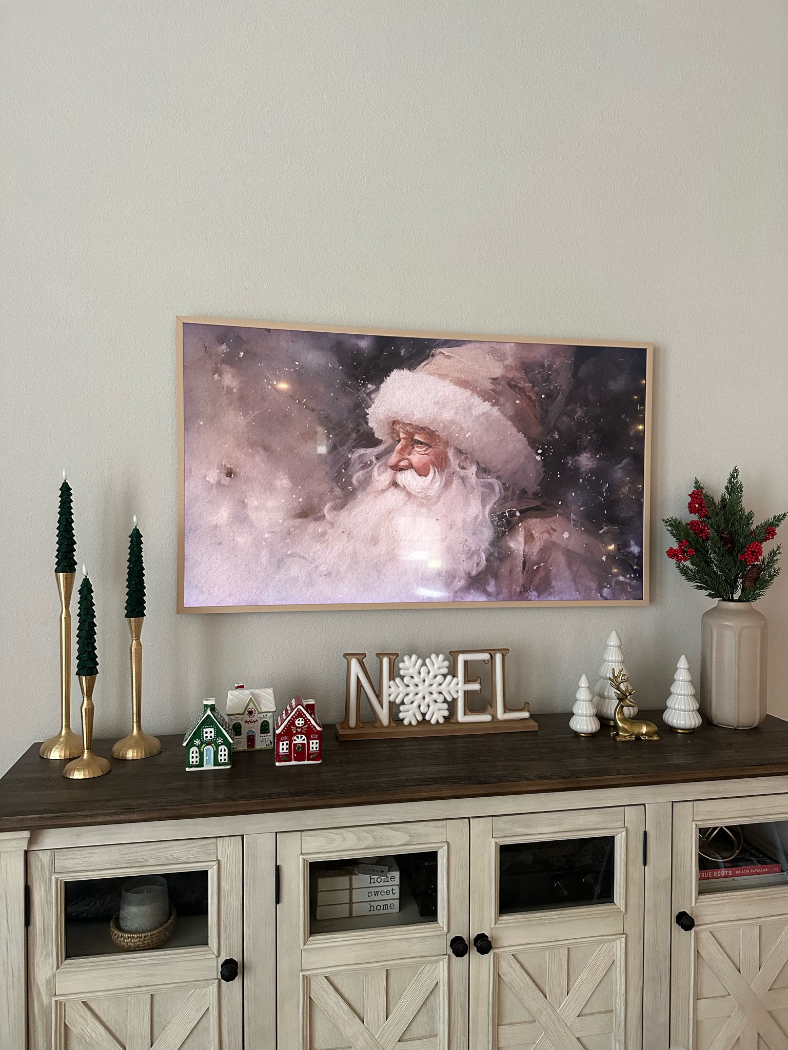 Christmas Target decor 
🌱 Christmas Pine and Red Berry Artificial Stem from Threshold
🦌 Threshold gold sitting deer 
🌲 Threshold Scalloped decorative ceramic trees 

Etsy
🎅 Vintage Santa Christmas Frame Tv Art Download 

Amazon
🌲 Flameless Christmas tree candles with remote timer 

#LTKHome #LTKCyberWeek #LTKHoliday