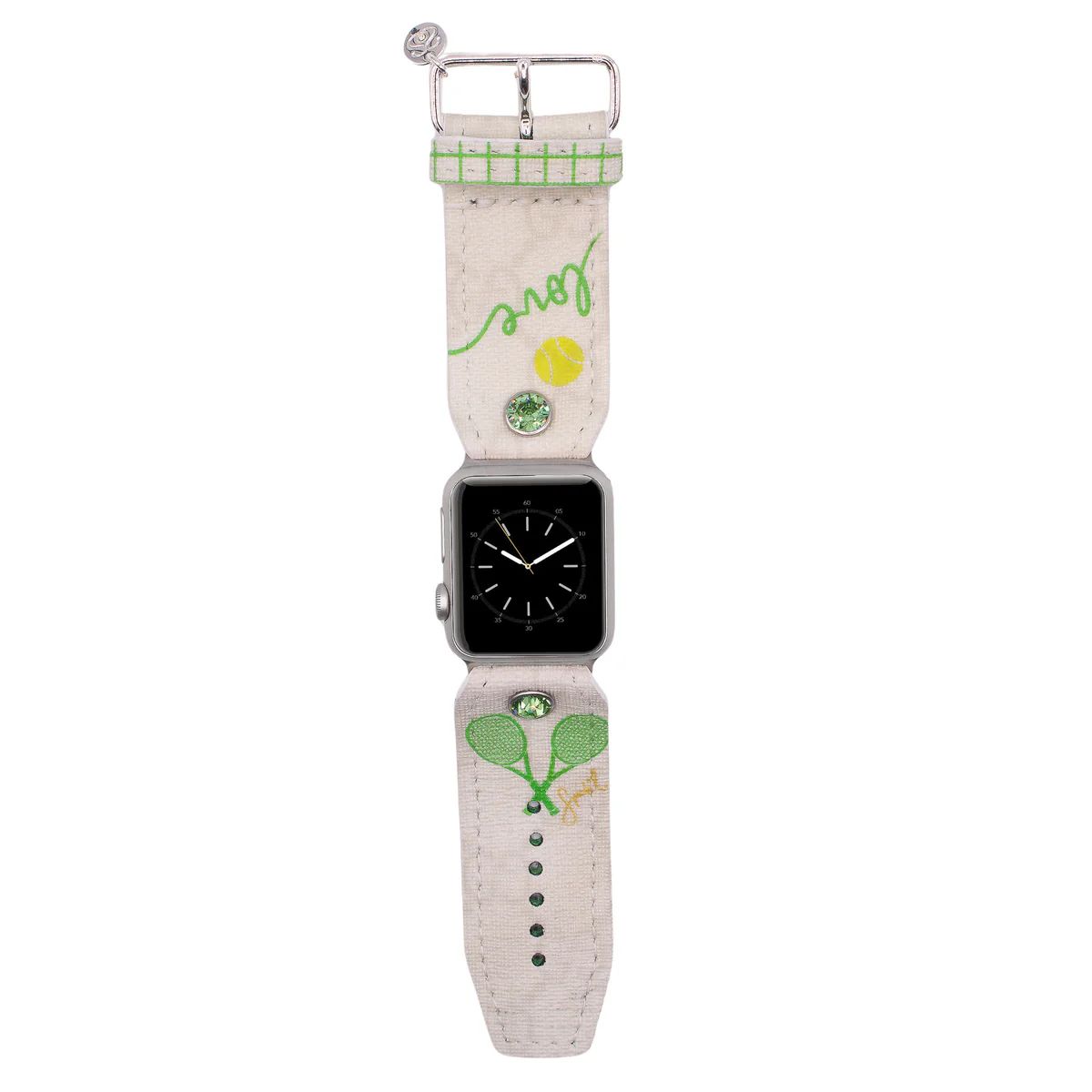 Limited Edition - LOVE on Upcycled White Guccissima Watchband | Spark*l