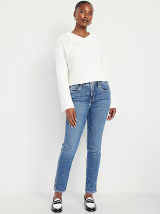 Curvy High-Waisted Vintage Slim Jeans | Old Navy | Old Navy (US)