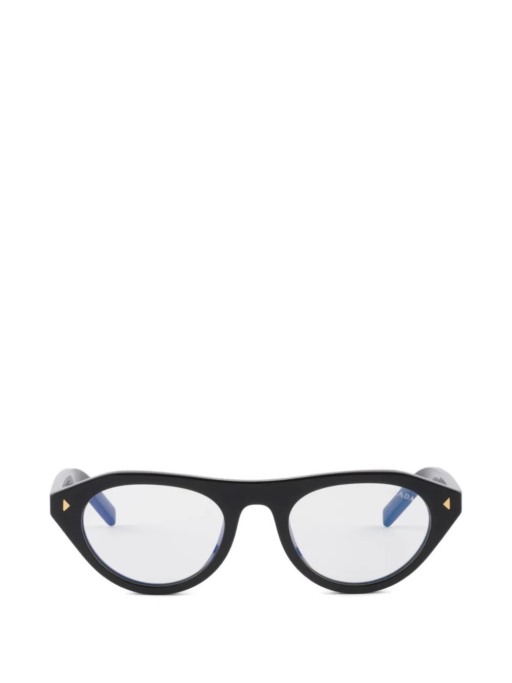 Prada Eyewear sunglasses with the iconic metal plaque - Black | Farfetch Global