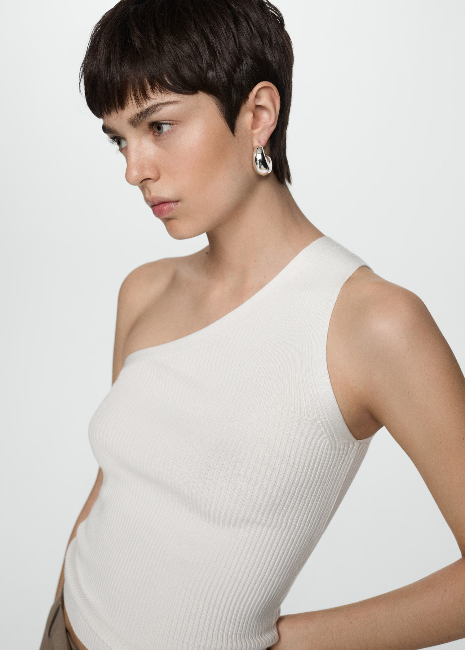 Knit asymmetric top | Mango (US/MX/AU)