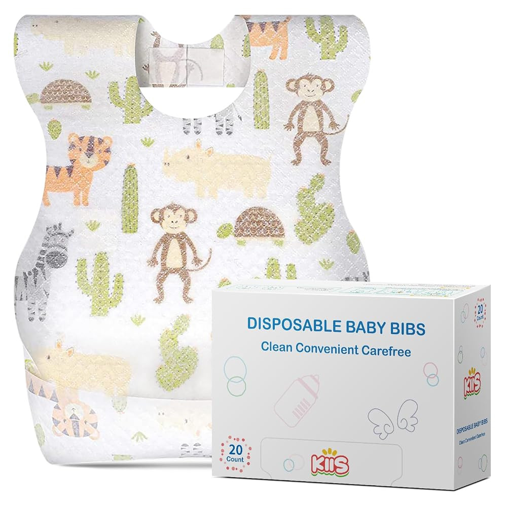 KIIS Disposable Baby Bibs for Baby Boys and Girls - Individually Packaged - Hygienic, Soft and Le... | Amazon (US)