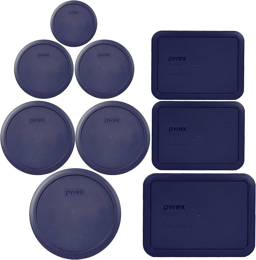Pyrex Bundle - 9 Items: (1) 7402-PC, (2) 7201-PC, (2) 7200-PC, (1) 7202-PC, (2) 7210-PC, (1) 7211... | Amazon (US)