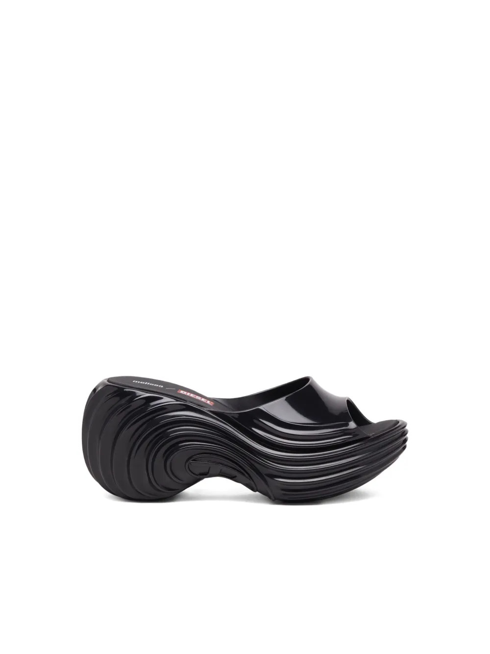 Diesel x Melissa Platform Wave Sandals | Black | FARFETCH | Farfetch Global