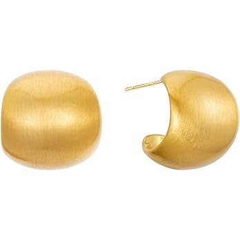 Chunky Statement Earrings for Women, Trendy Gold Stud Earrings Hypoallergenic Jewelry Gifts for B... | Amazon (US)