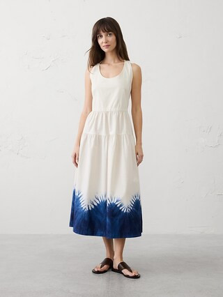 Dropped-Waist Midi Dress | Banana Republic Factory