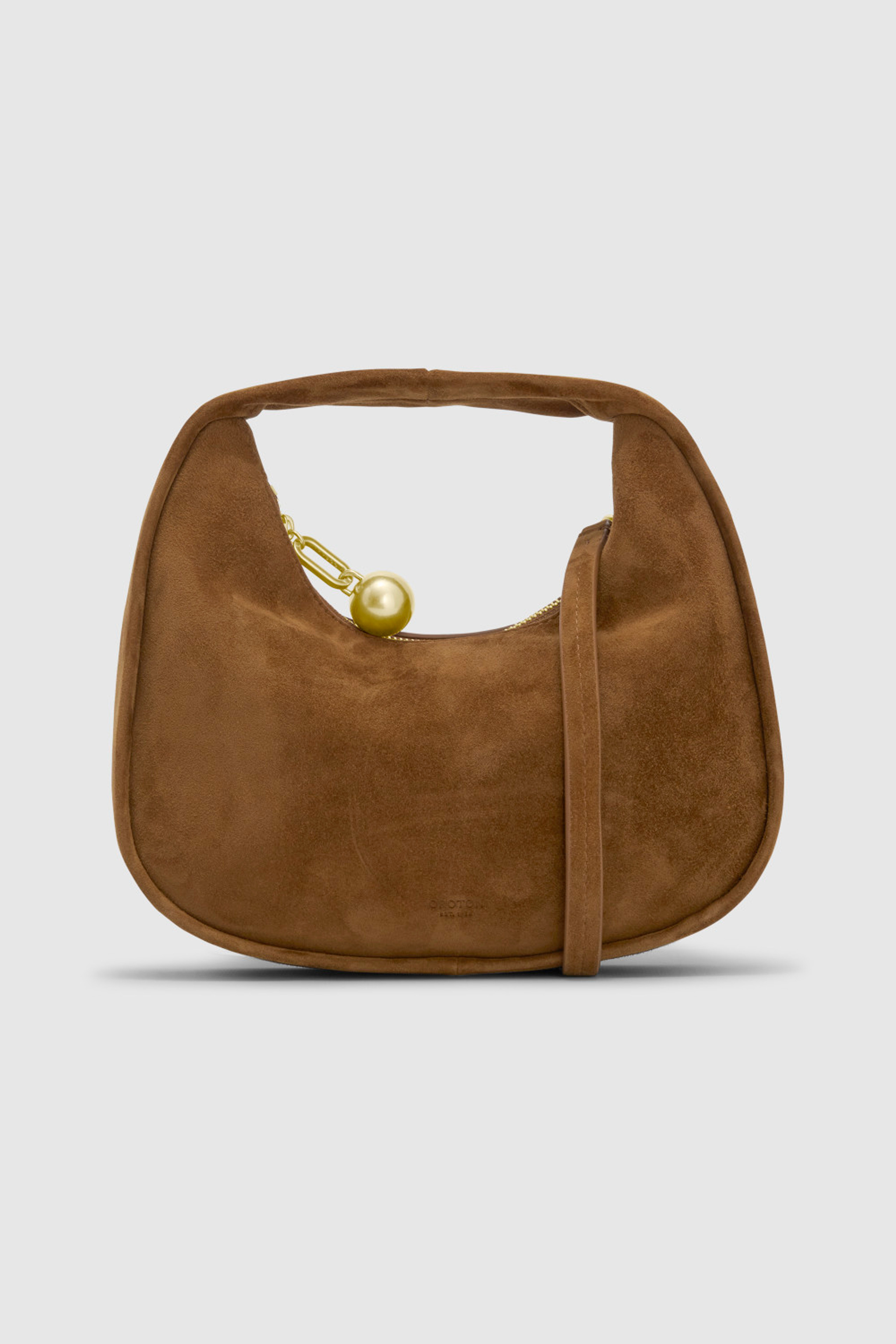 CLARA SUEDE MINI BAG TEAK | Oroton