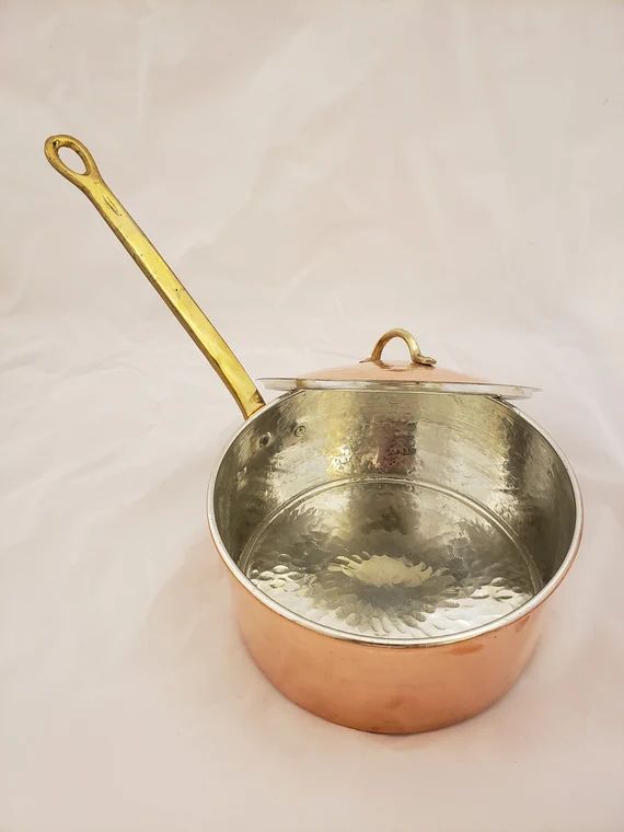 Handmade Copper Saucepan, copper saucepan, copperware, vintage copper, copper, saucepan, pan, cop... | Etsy (US)
