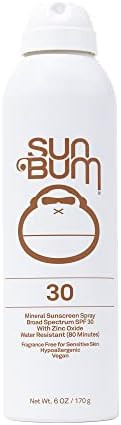 Sun Bum Mineral SPF 30 Sunscreen Body Spray - Water-Resistant Broad Spectrum Moisturizing Sunscre... | Amazon (US)