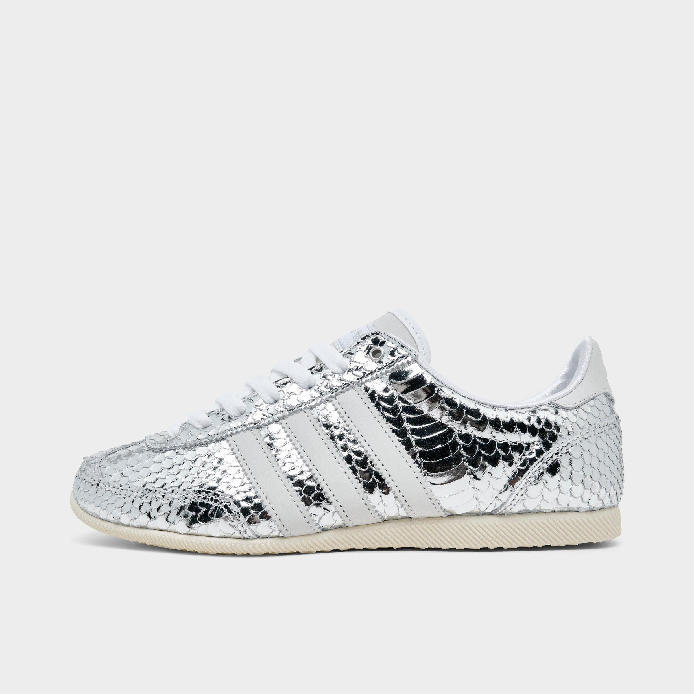 adidas Women's Originals Japan Croc Casual Shoes in Silver Metallic/Silver Metallic/White Size: 9.0 | Finish Line (US)