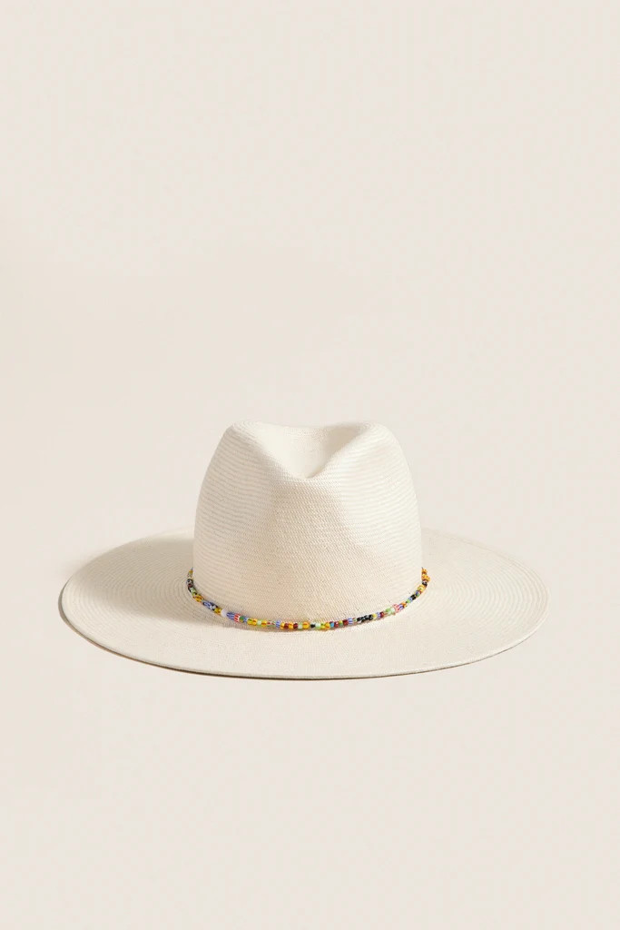 White and Multi Charlotte Traveler Hat | Tuckernuck (US)