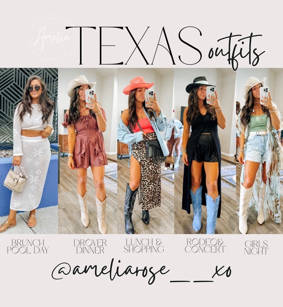 What I wore in Texas (minus travel fits)! Sized up half in the boots. Use the comment box if you have questions 😘 country concert outfit inspo

#LTKPetite #LTKootd #LTKFestival