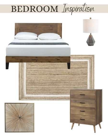 Low profile bed, area rug, dresser chest, wall art, lamp

#LTKSeasonal #LTKhome #LTKstyletip