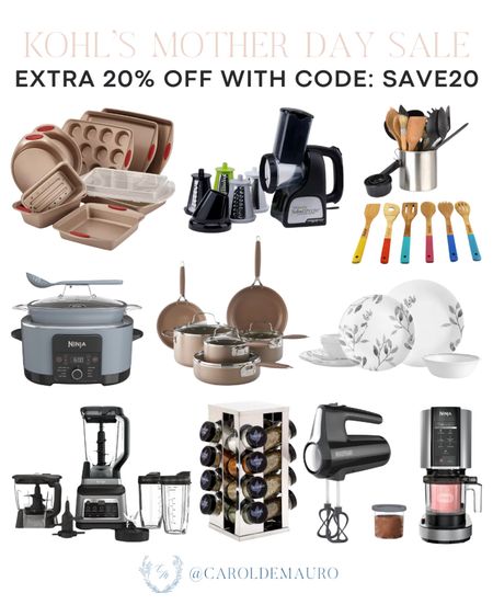Make sure you don't miss the sale on these kitchen appliances and more from Kohl's! A perfect gift to your Mom, Wife, Aunt, or Mom-in-law this Mother's day! Use the code: SAVE20 to get an extra 20% off!
#springfinds #kitchenrefresh #cookingessentials #giftguide

#LTKHome #LTKSaleAlert #LTKGiftGuide