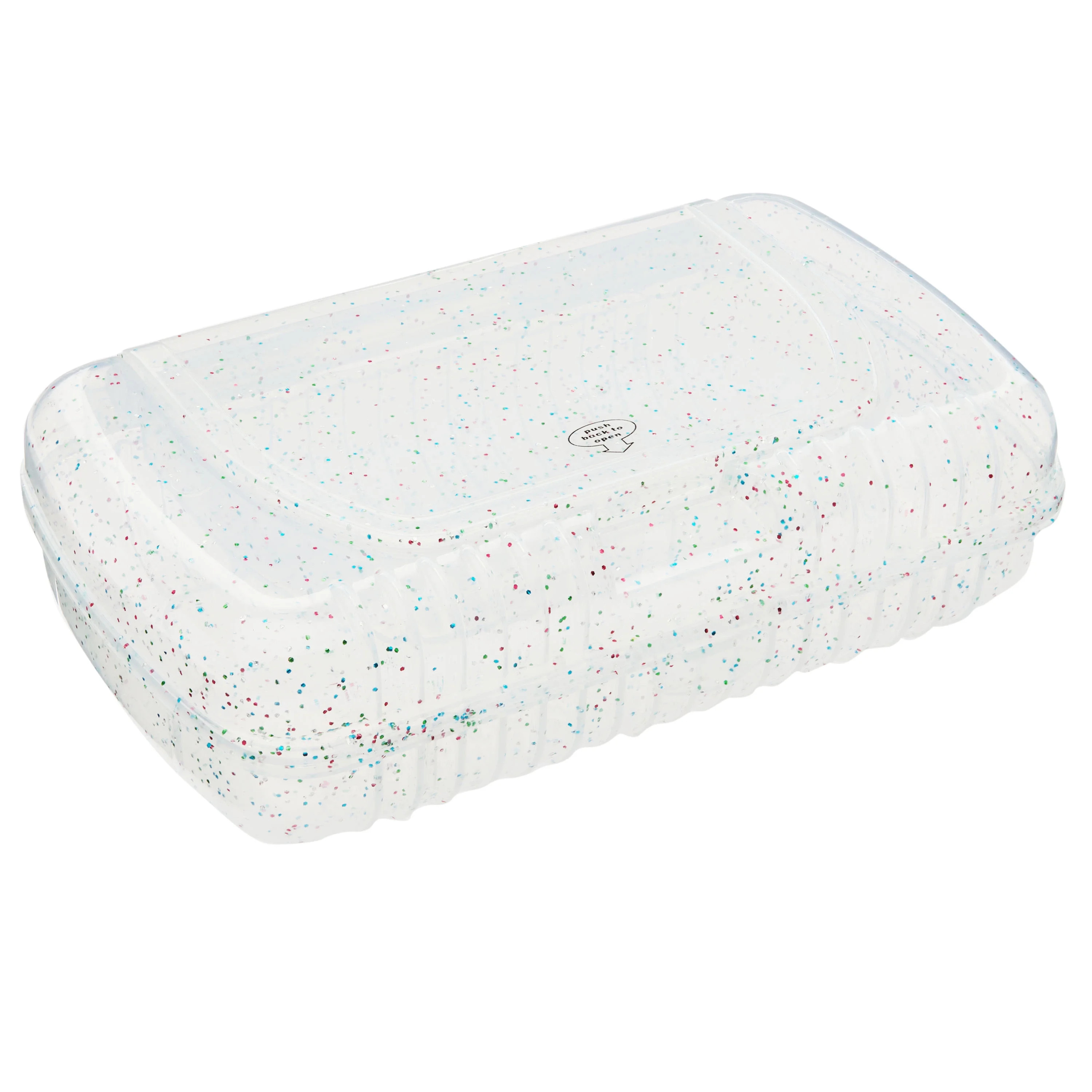Pen + Gear  Double Decker Pencil Box, Clear with Glitter, Plastic School Box, Storage Box - Walma... | Walmart (US)