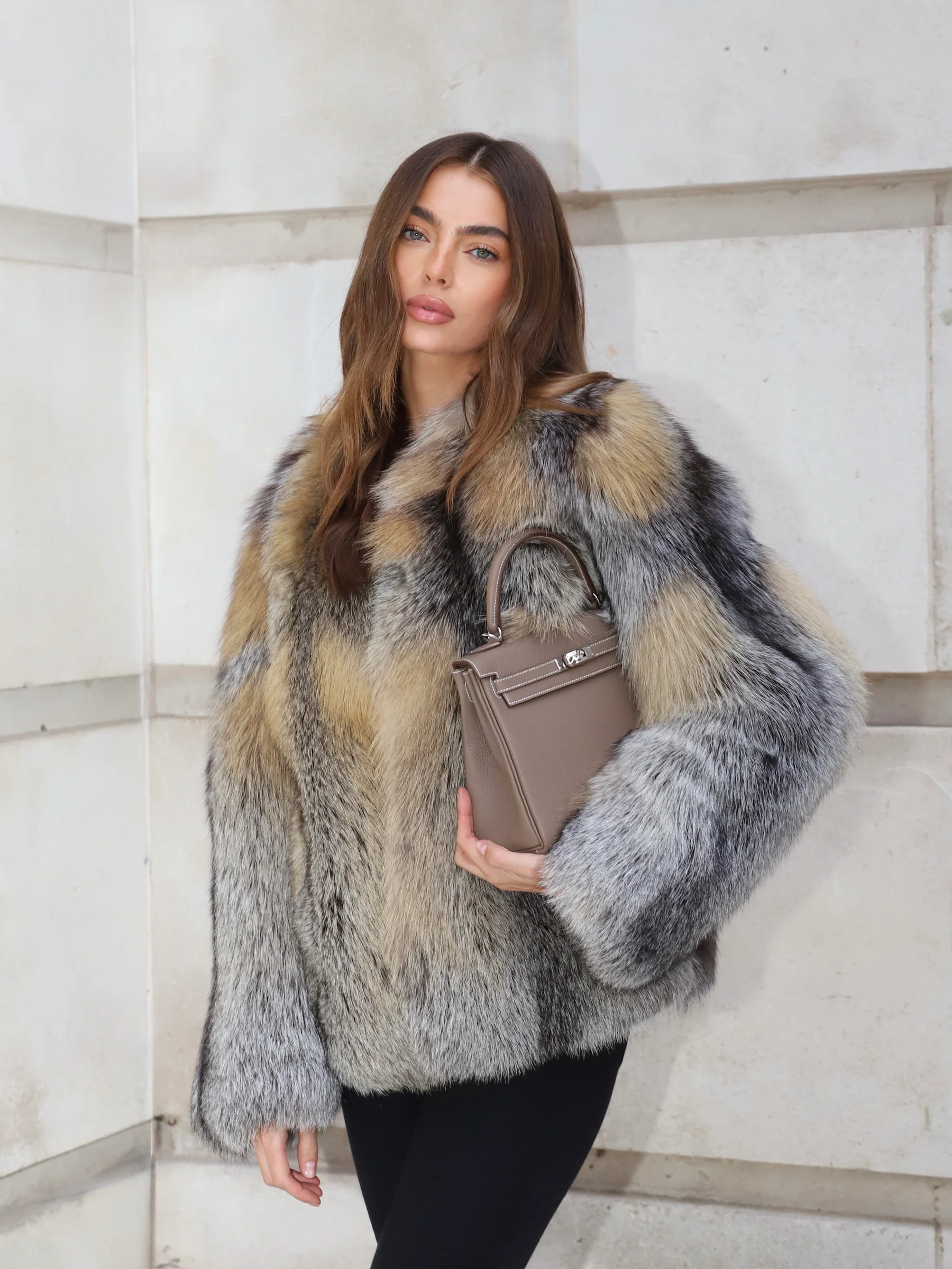 Anouska Coat Brown | L.CUPPINI