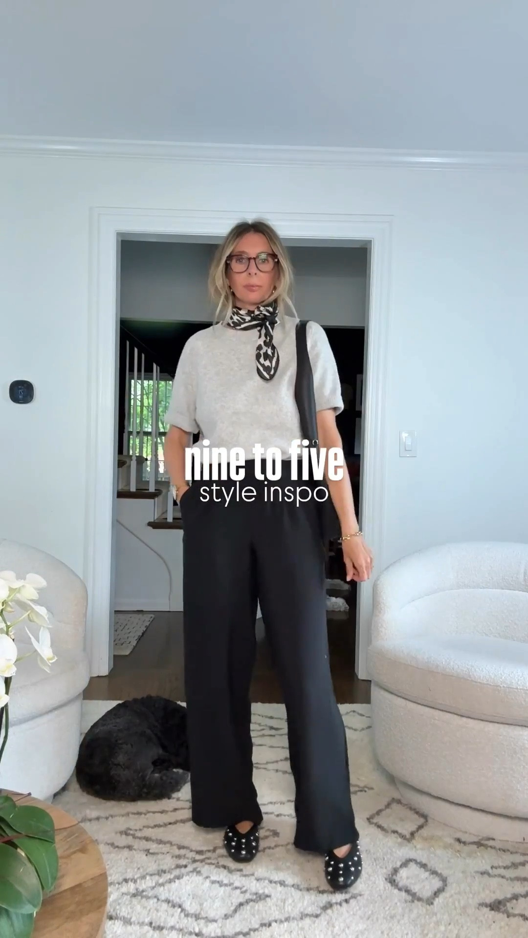 NINE TO FIVE STYLE - PART TWO! whether you are a teacher or therapist at a school, or you work in an office…this one is for you. 💫
also, i get lots of requests for work shoes! i’m basically counting the leopard print flats as a neutral.. throw them on with ANYTHING!! i always size down 1/2 a size with shoes at target. 

GREY KNIT TOP
this knit is so soft. stretchy. great quality. such a great staple you can wear again and again. i’m in the medium. 

BLACK PANTS
ok, i found these at target this week. stretchy waistband. wide leg. come in a few other colors. a must have! i sized down to an xs. 

BLACK STUDDED FLATS
perfect office shoes to stay comfy but show some personality and style! i sized down 1/2 a size. 

NECK SCARVES
the easiest way to add an extra layer of chic to your workwear. elevates a simple look of black pants and a top. 

YELLOW SWEATSHIRT
have shared before. will continue to share because i love this and wear on repeat. love how it pairs with the dark olive jeans. wearing the large. 

DARK OLIVE JEANS
obsessed. love them. snag them now! also, if you have a more casual office i think these are super cool! wearing size 4.

RED/NAVY KNIT
softest knit ever. love the bubble sleeve. i rolled them to make them shorter, but that’s not necessary. wearing the medium. 

NAVY LINEN MAXI
mixing things up with a maxi skirt! love the cut. pull on elastic waistband. sized down to the xs. 

WHITE CARGOS
casual yet pulled together. wear with a neutral knit on cooler days, for a super chic look. wearing size 4. come in a few colors, recommend them allll! 

PINSTRIPED BLAZER
classic blazer but with a little personality. elevates a simple pants and a tee look to a more professional vibe. roll the sleeves and pop the collar for a little extra edge! wearing the small. 

RED STRIPED CARDIGAN
love this cardigan for a little color. it’s very lightweight so i’m wearing a white tank underneath. would be cute with blue pants too! wearing the small. 


officewear. workwear. office shoes. office style. 

#LTKShoeCrush #LTKWorkwear #LTKStyleTip