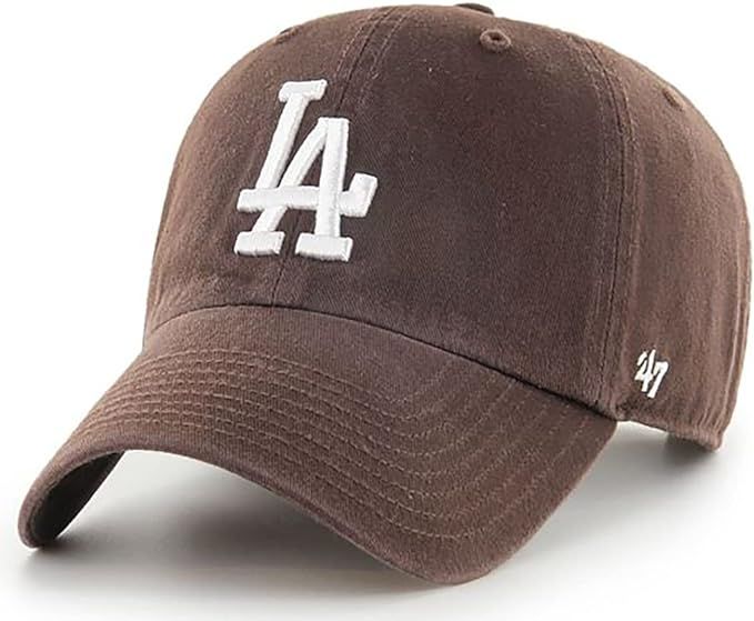 '47 Los Angeles Dodgers Brown Clean Up Adjustable Hat, Adult One Size Fits All | Amazon (US)