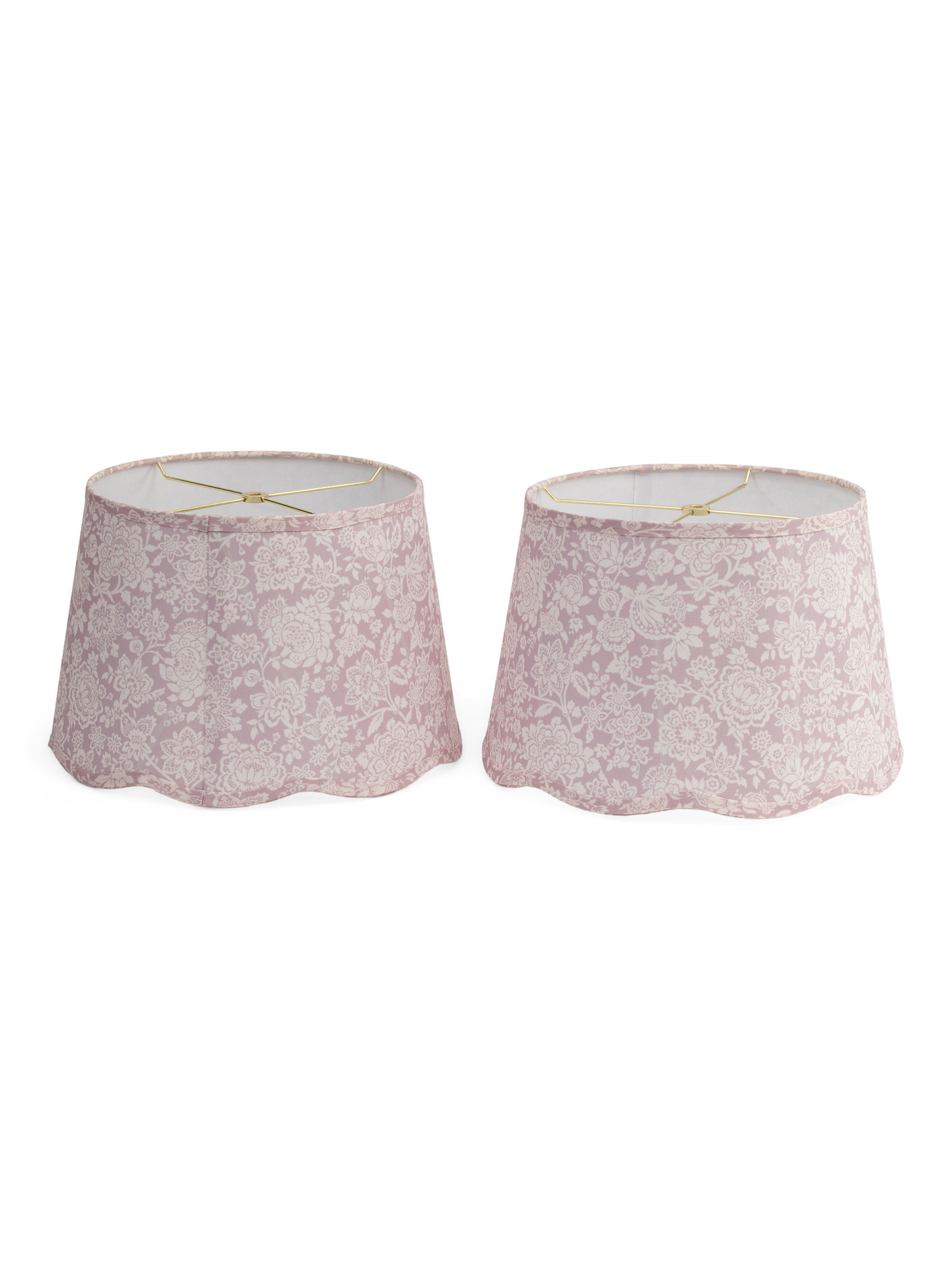 2pk 15in Trailing Laurissa Scalloped Lamp Shades Set | TJ Maxx