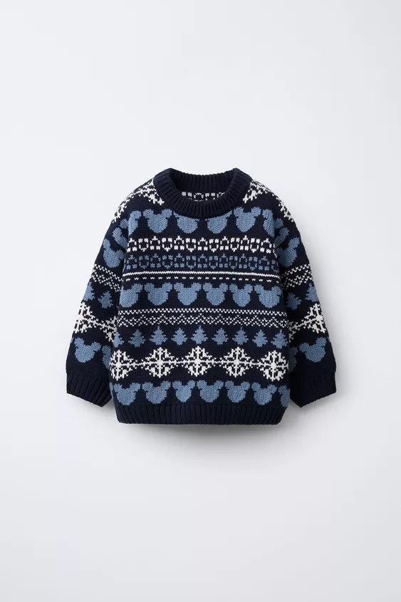 MICKEY MOUSE © DISNEY JACQUARD KNIT SWEATER | Zara US