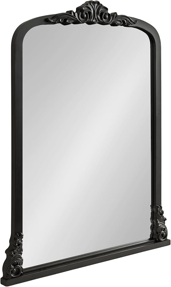 Kate and Laurel Barberry Vintage Decorative Tall Arched Mirror, 28 x 35, Black, Large Antique Sta... | Amazon (US)