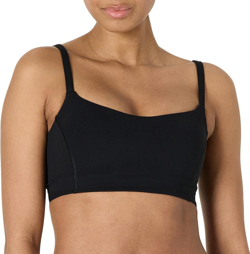 Amazon Essentials Women's Active FormFlex Buttery Soft Light Support Sweetheart Neck Yoga Sports ... | Amazon (US)