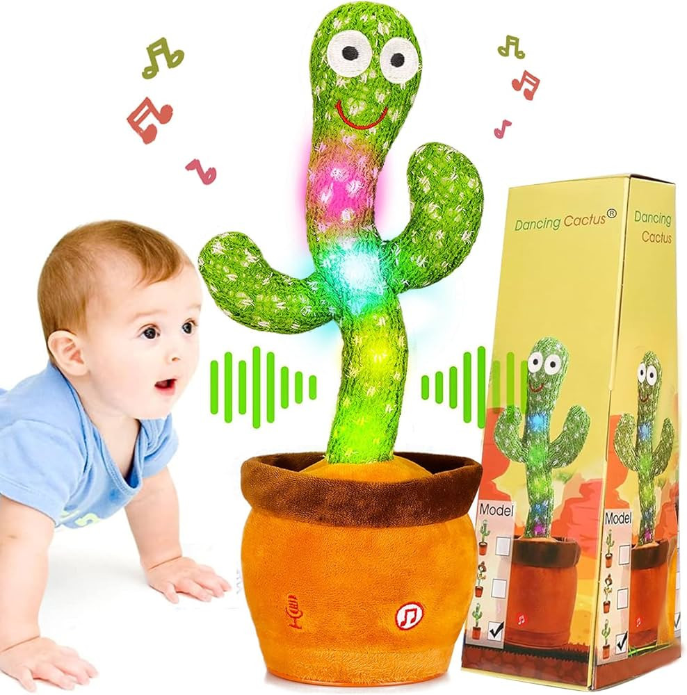 Baby Dancing Cactus Baby Toys Boys Girls, Talking Cactus Toy Dancing Cactus Mimickiny Toy, Singin... | Amazon (US)