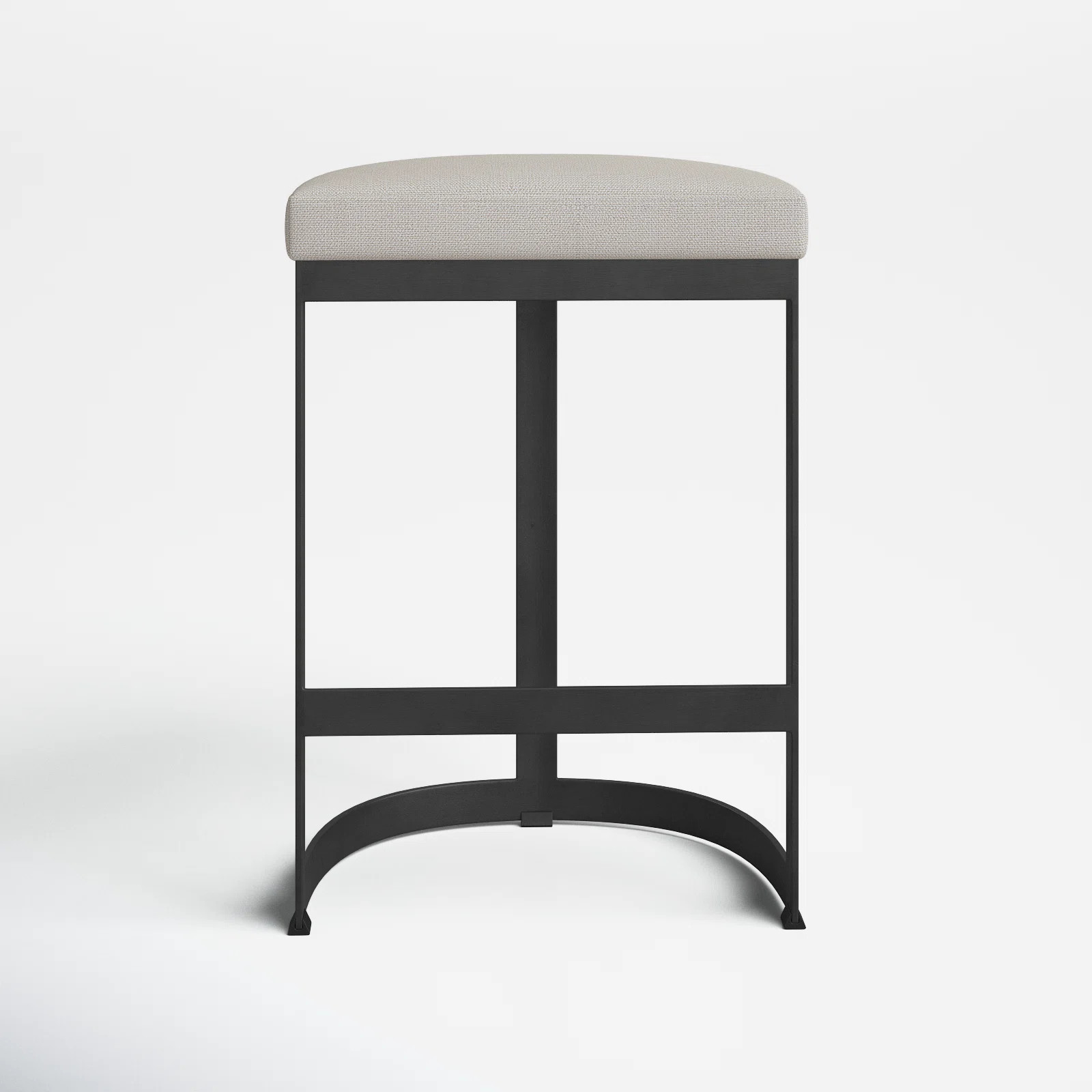 Fleta Upholstered Counter Stool with Metal Frame | Wayfair North America