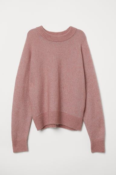 H & M - Knit Mohair-blend Sweater - Pink | H&M (US + CA)