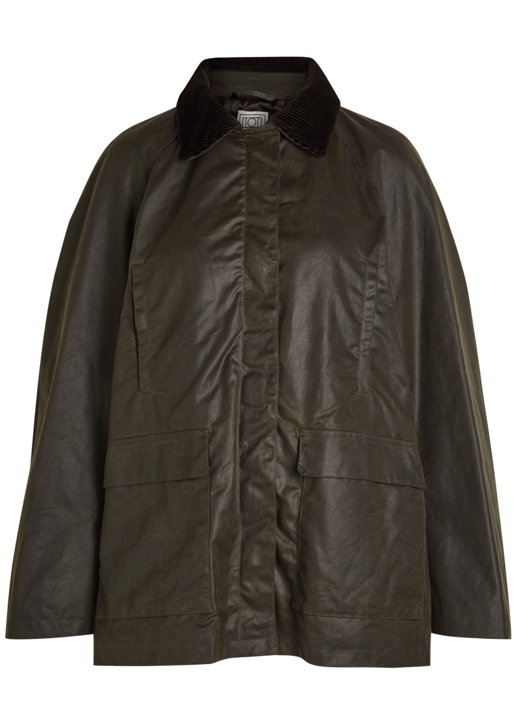 Corduroy-trimmed waxed cotton jacket | Harvey Nichols