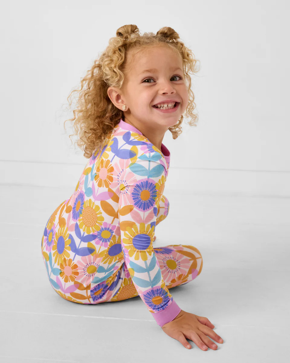 Petal Power Two-Piece Pajama Set | Little Sleepies