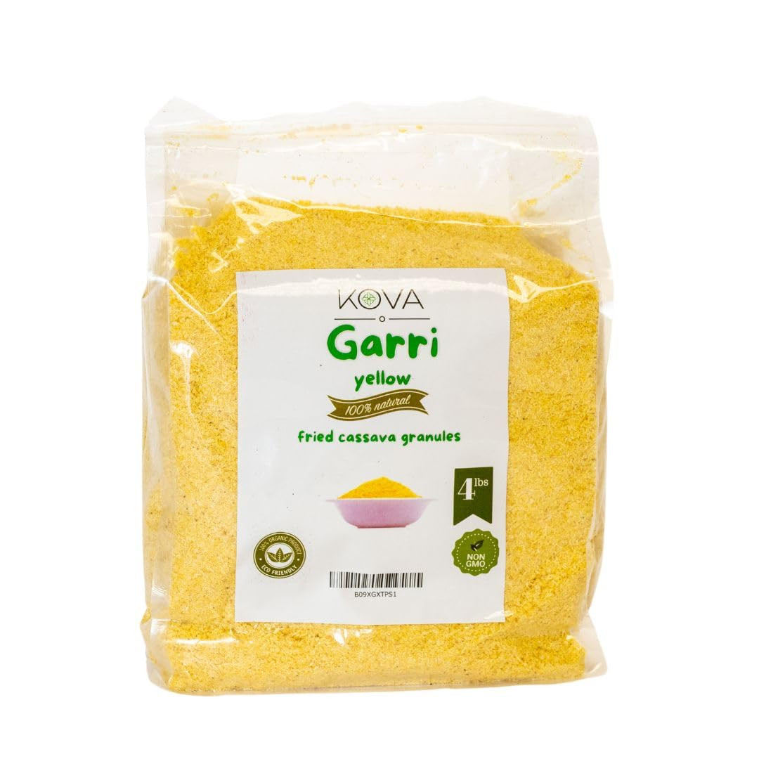 Kovafood Yellow Garri, 4 LBs | Amazon (US)