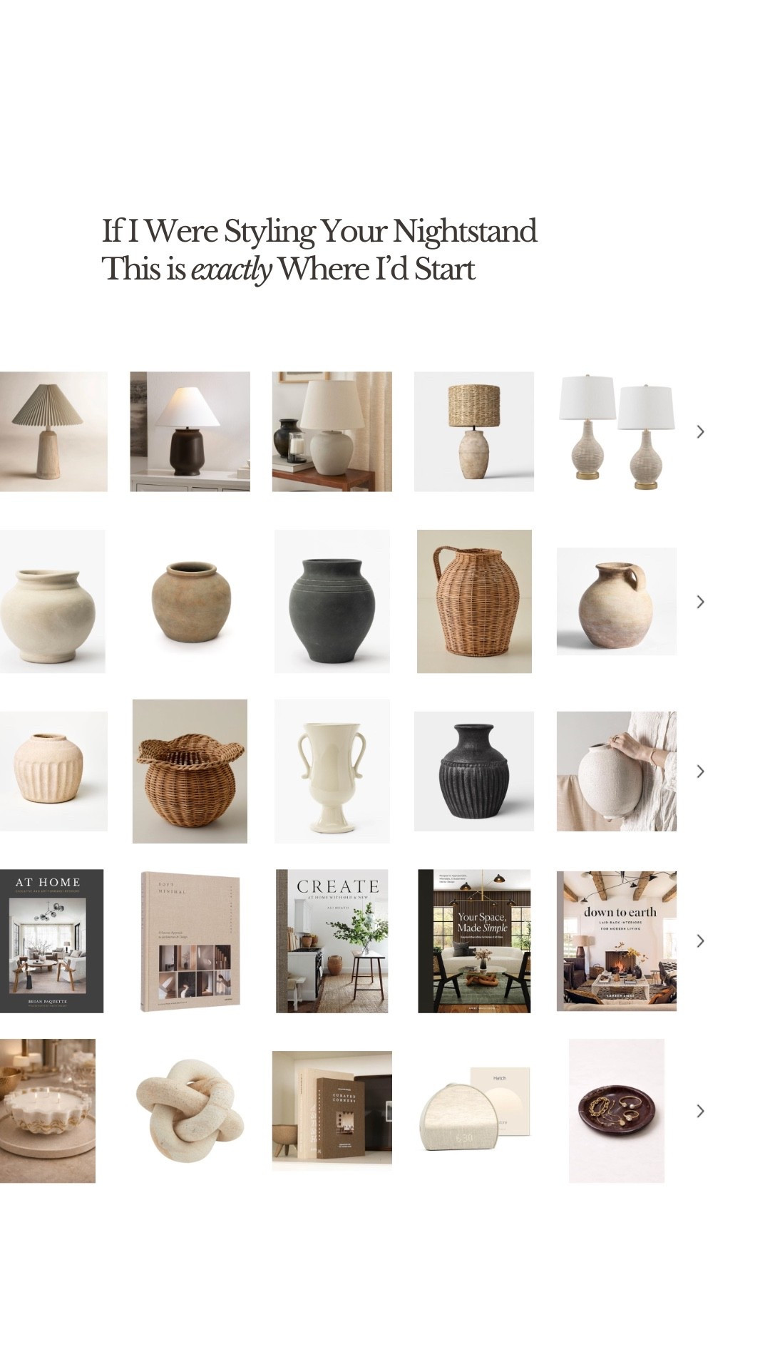 Everything you need to style your nightstand

#LTKHome